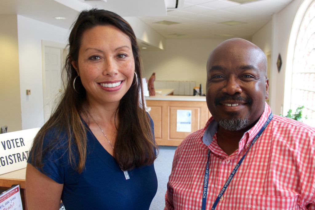 Laura Kane and Keith Heyward, assistant city registrars, run voter readiness workshops that help residents of assisted living facilities stay current and avoid pitfalls that might prevent them from being able to participate in elections. [John-Henry Doucette/The Independent News]