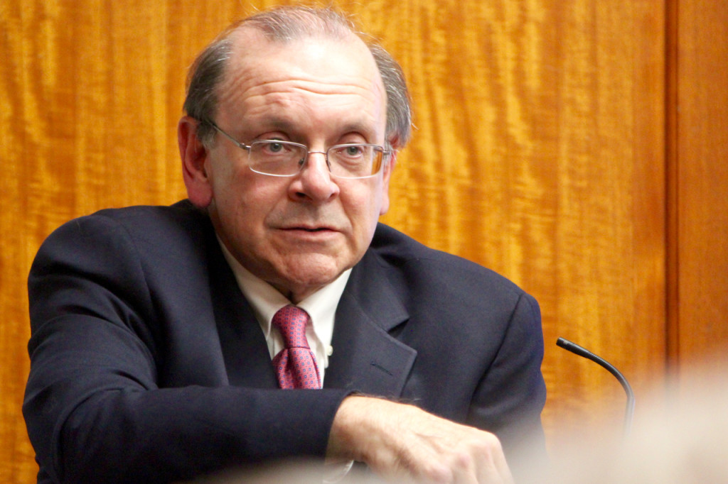 Deputy City Attorney Bill Macali speaks about event homes on Tuesday, Nov. 17. [John-Henry Doucette/Princess Anne Independent News]