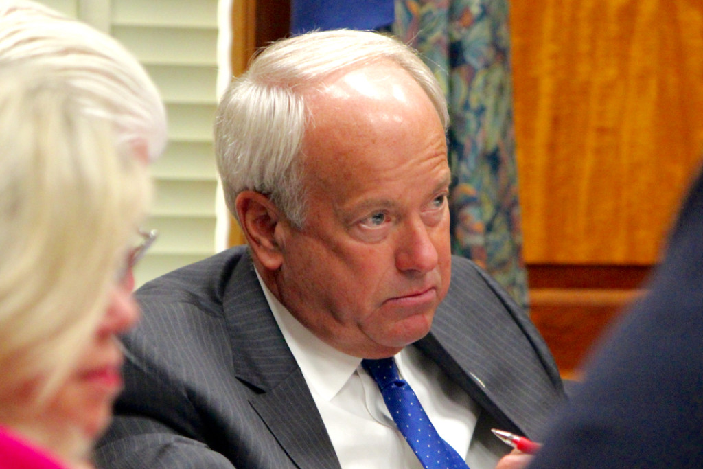 Mayor Will Sessoms is seen during a city council informal session earlier this year. [File/The Princess Anne Independent News]