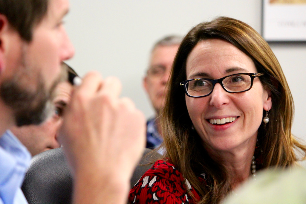 Jeryl Phillips, comprehensive planning coordinator for Virginia Beach, is seen her during one of the many meetings in the comprehensive plan update process over the past year. [File/The Princess Anne Independent News]