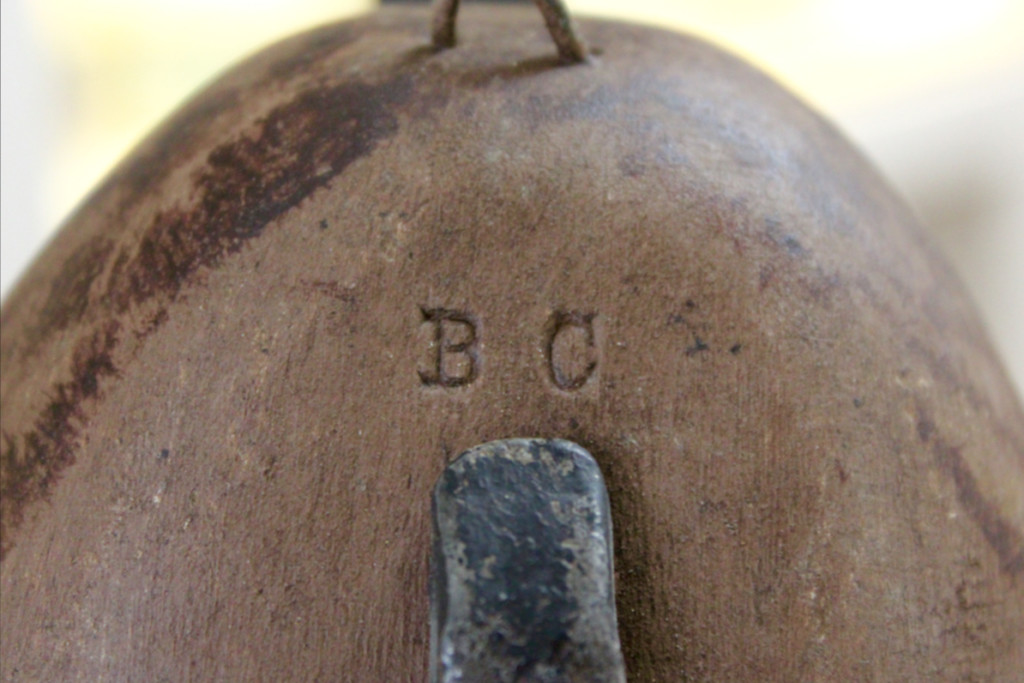 Below, a detail on the bottom of a decoy made by Bud Coppedge. The decoy, from a private collection, was on display at the Atlantic Wildfowl Heritage Museum at the Oceanfront where Coppedge carved on Tuesdays. [John-Henry Doucette/The Princess Anne Independent News]