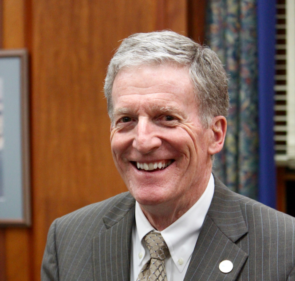 City Manager Jim Spore, photographed in his office at Virginia Beach City Hall in December 2015. [John-Henry Doucette/The Princess Anne Independent News]
