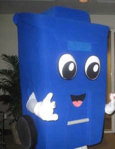 RC, the city’s waste management recycling mascot, is ready to work — with an assist. [City of Virginia Beach/Courtesy]