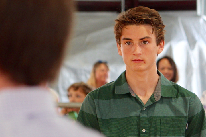 Clay Barnes, 18, a senior at Kellam High School, partiipated in his last 4-H show [John-Henry Doucette/The Princess Anne Independent News]