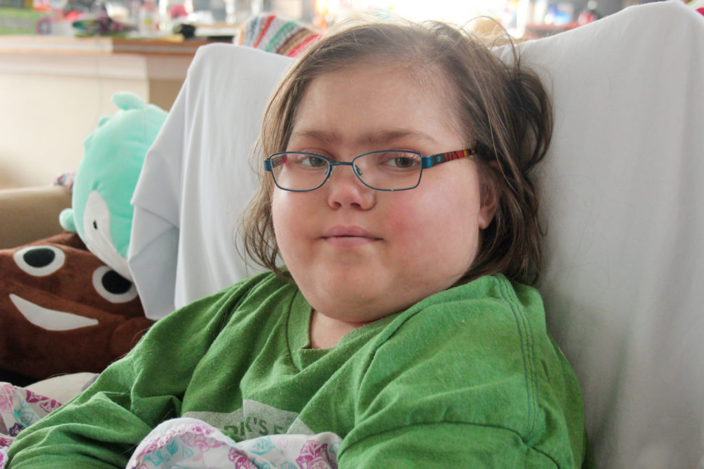 Abby Furco, 9, at home. [John-Henry Doucette/The Princess Anne Independent News]