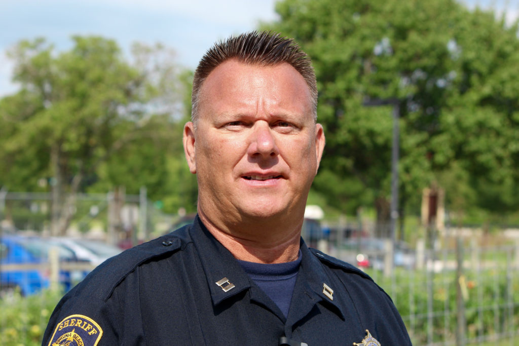 Capt. Rocky Holcomb, who started the Operation Green Thumb initiative, said the effort gives inmates with mental health issues a chance to work outside and do something therapeutic. [John-Henry Doucette/The Princess Anne Independent News]