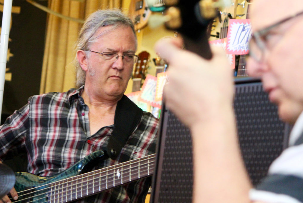 Bassist Dave Hufstedler, has played with Scarborough since 1974. [John-Henry Doucette/The Princess Anne Independent News] 
