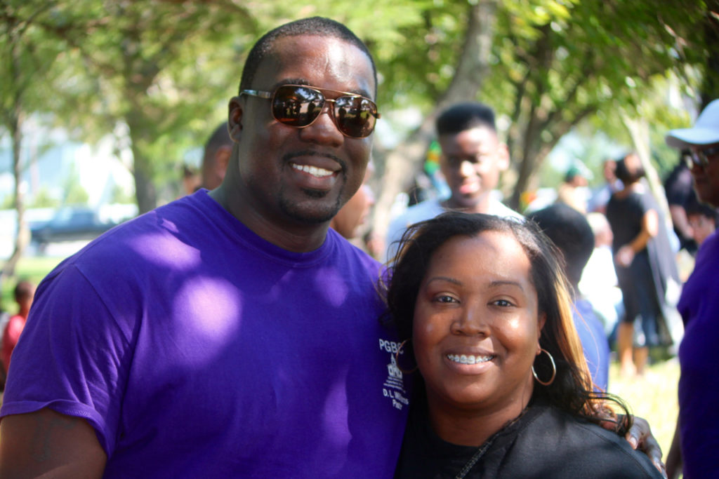 The Rev. D.L. Williams, pastor of Piney Grove Baptist Church, is shown with Mallerie Baize of Indian River, a member of the church. [John-Henry Doucette/The Princess Anne Independent News]
